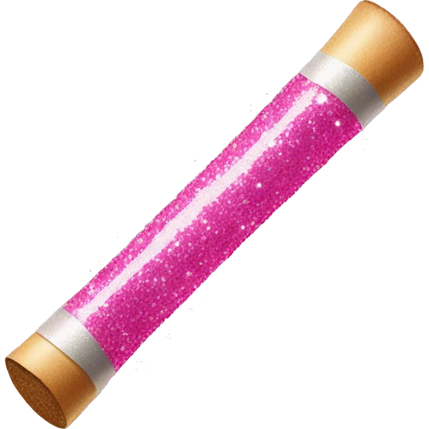 pink glittery joint emoji