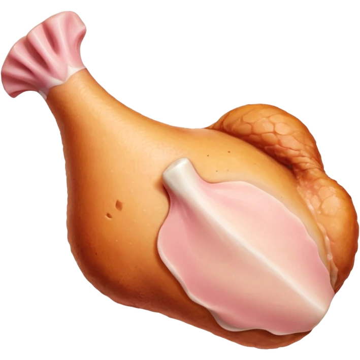 raw chicken thigh with bone emoji
