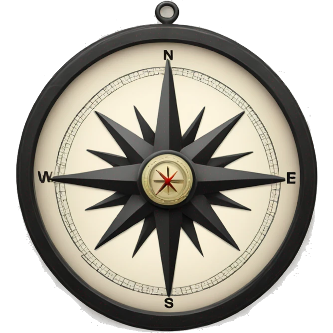 Black compass emoji