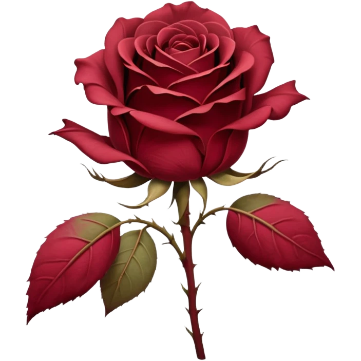 wilted rose with faded colors emoji