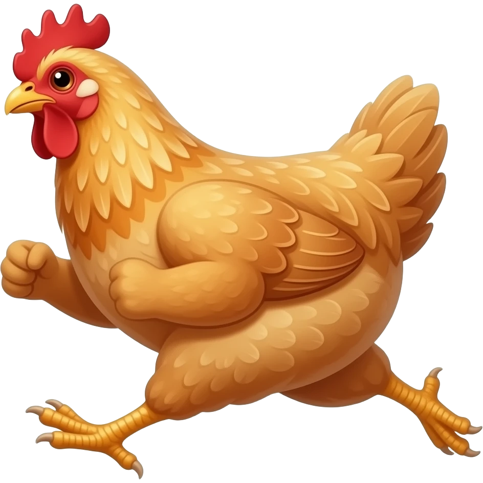 chicken running emoji