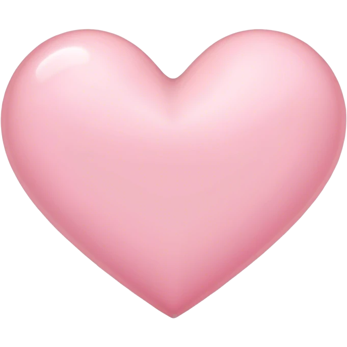 Light pink heart emoji