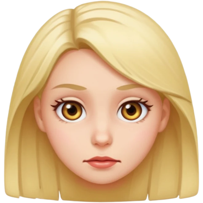 Girl rolling eyes emoji