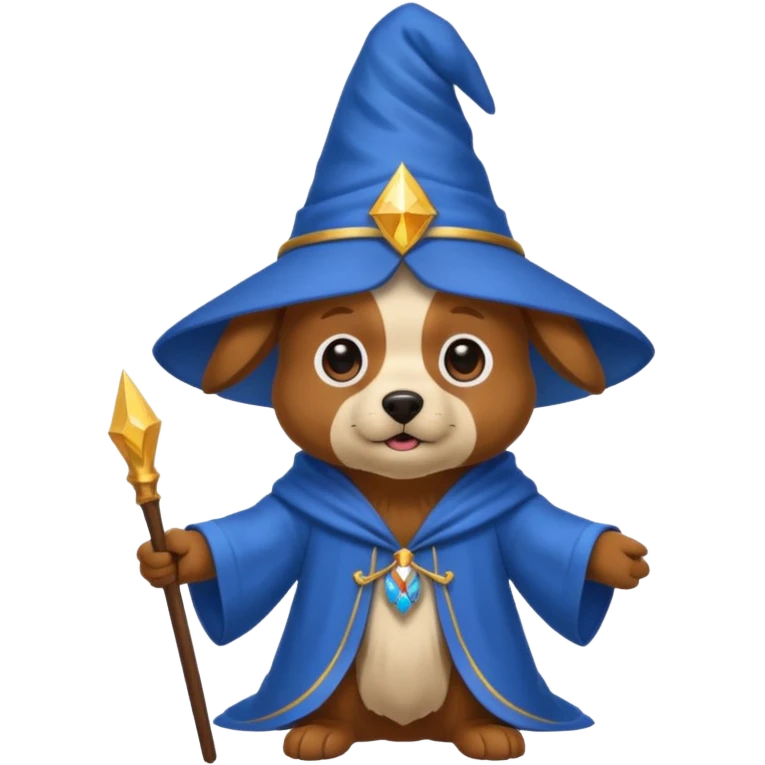 Dog wizard emoji