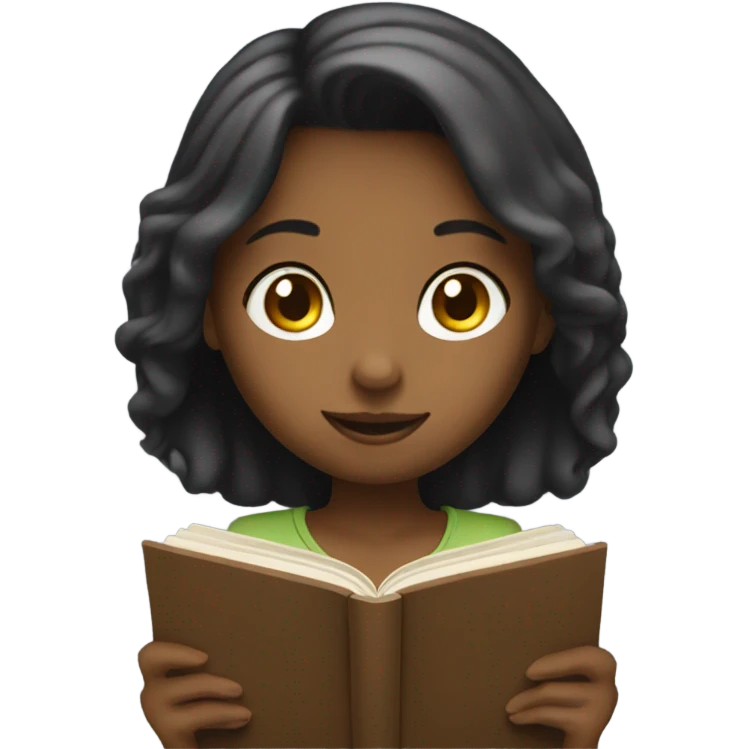 girl reading emoji