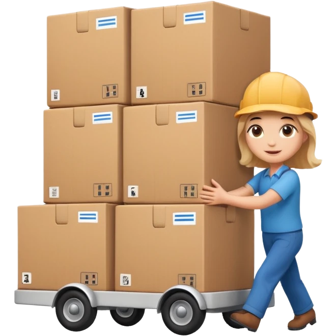 Box Carrier + dolly, Apartment Movers. emoji