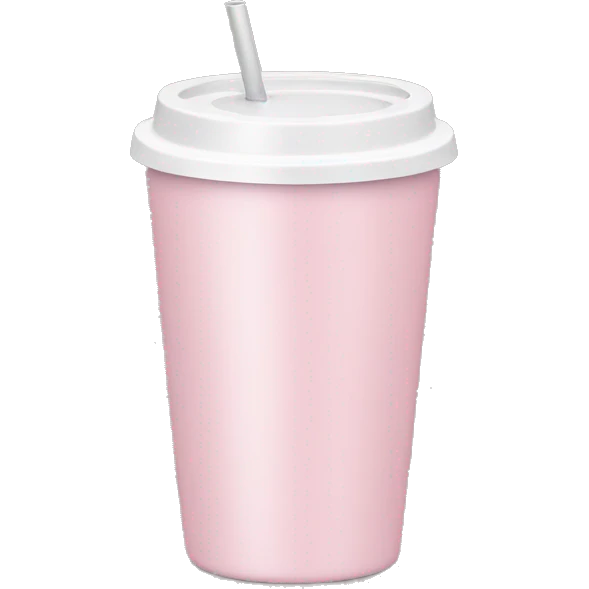 Light pink tumbler without emoji