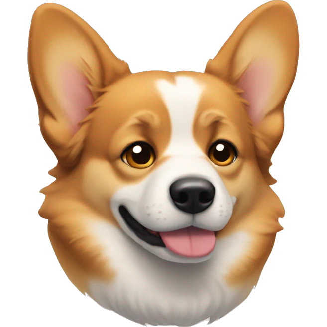 Sad corgi named cate include name emoji