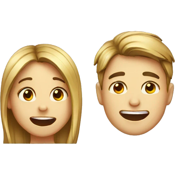 girl crying and boy laughing emoji
