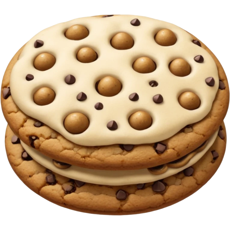 Mushroom cookie  emoji