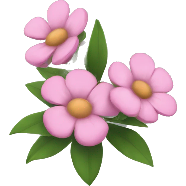 pink flowers  emoji
