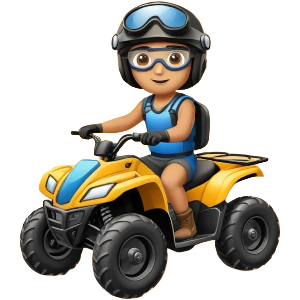 person on atv by the pyramids  emoji