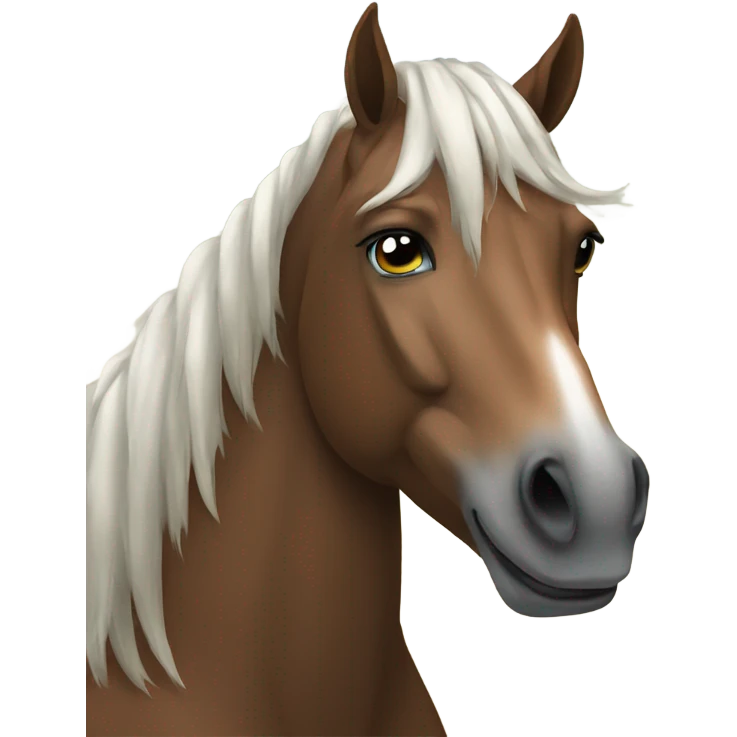 Majestic horse looking forward  emoji