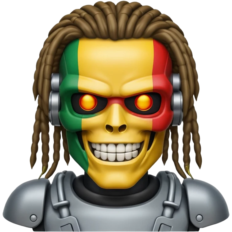 smiling rasta terminator emoji