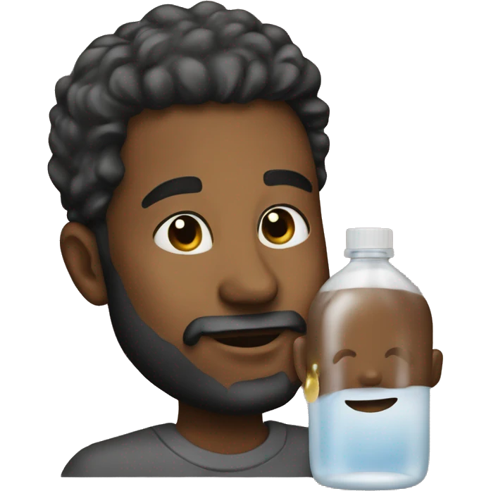 a man with baby oil  emoji
