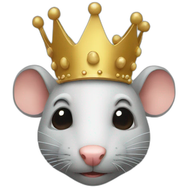 Rat crown emoji
