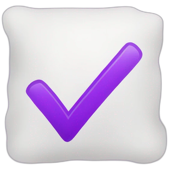 check mark color violet emoji
