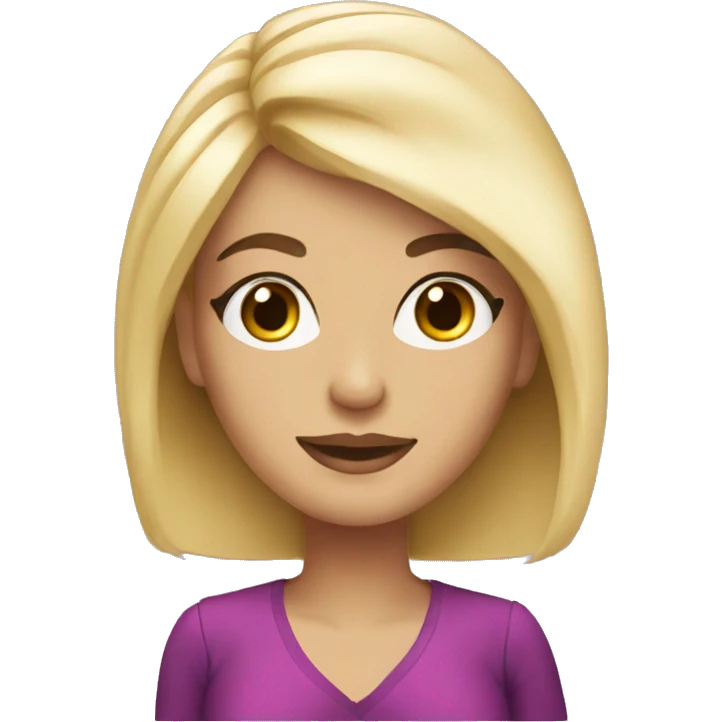 beautician blonde girl emoji