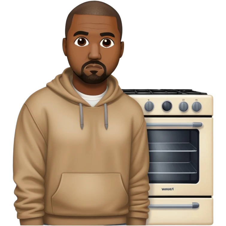 Kanye west with oven emoji