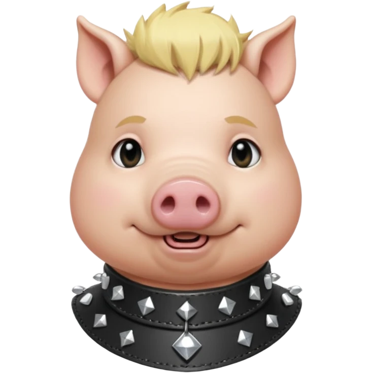 blonde haired punk pig emoji