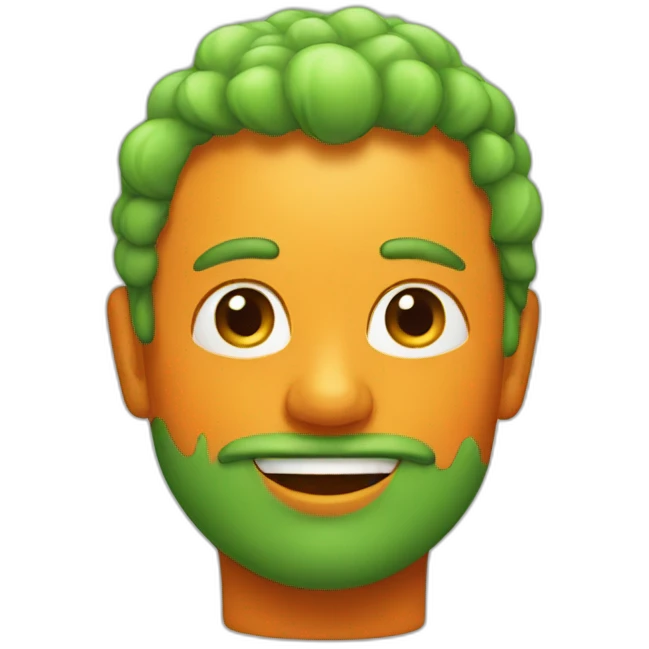 Green orange emoji