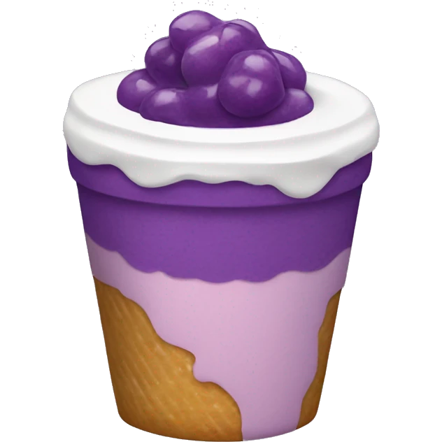 Colourful ube parfait emoji
