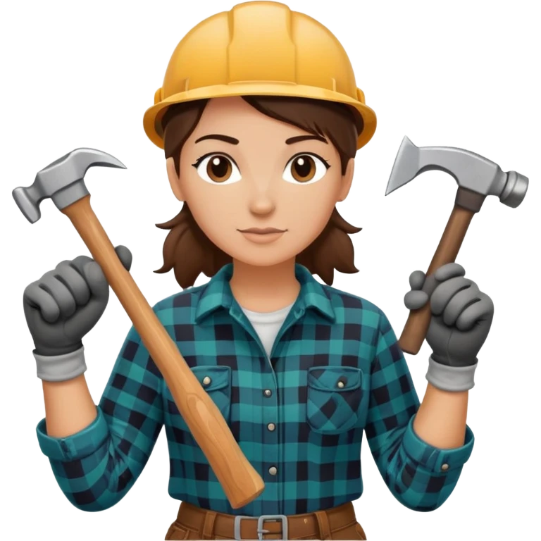 Lesbian woodworker  emoji