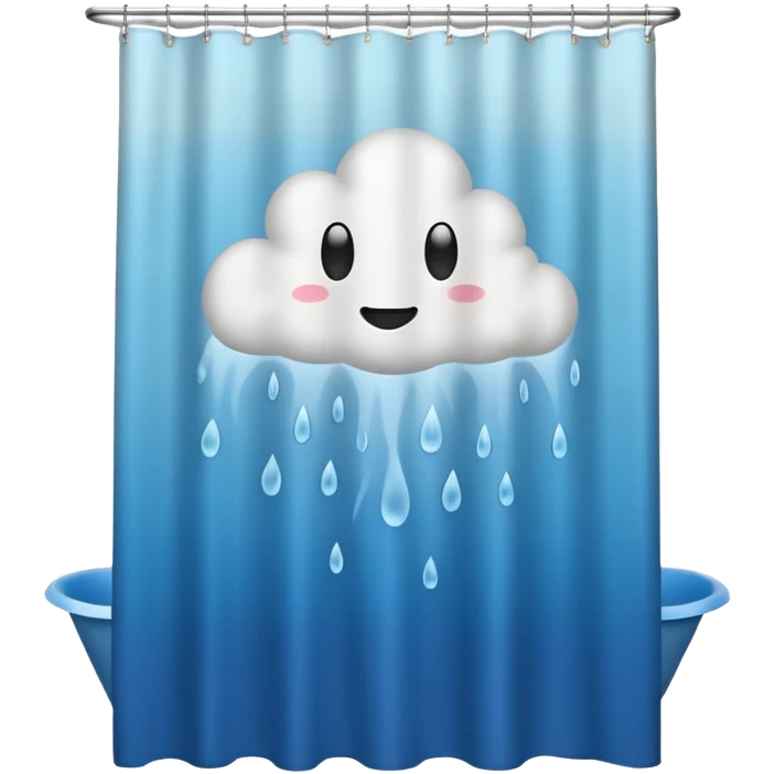 Shower curtain  emoji