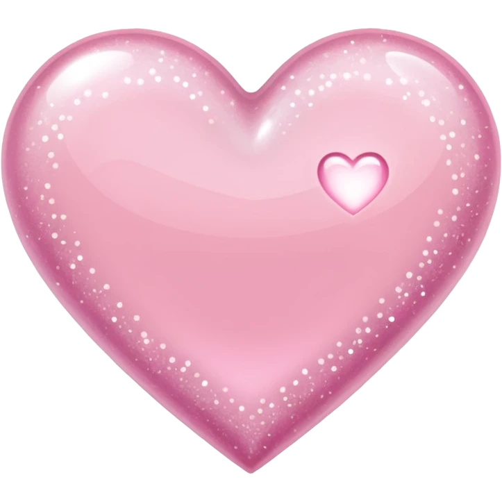 Light pink heart with sparkles  emoji