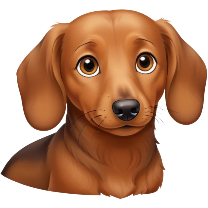 Tan dachshund named Rosie emoji