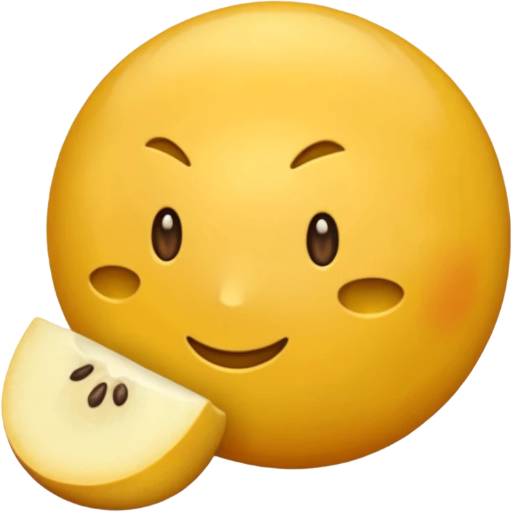 チーズボール2個　チーズが飛び出す　可愛いスマイル emoji