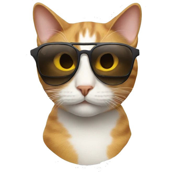 Cat with sunglasses emoji