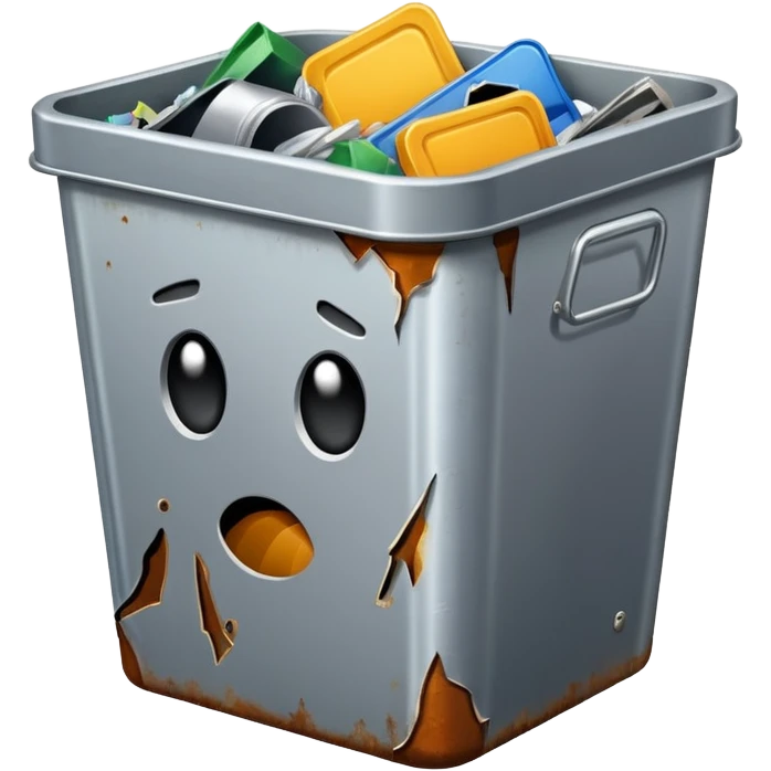 office trash tin emoji