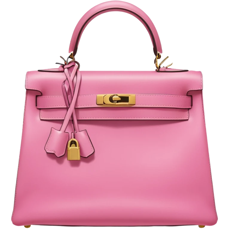 hermes kelly bubblegum pink color gold hardware emoji