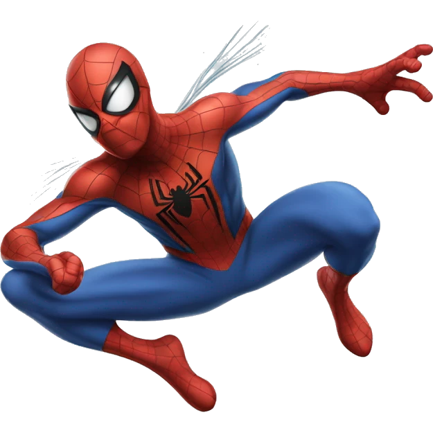 Flying spiderman emoji