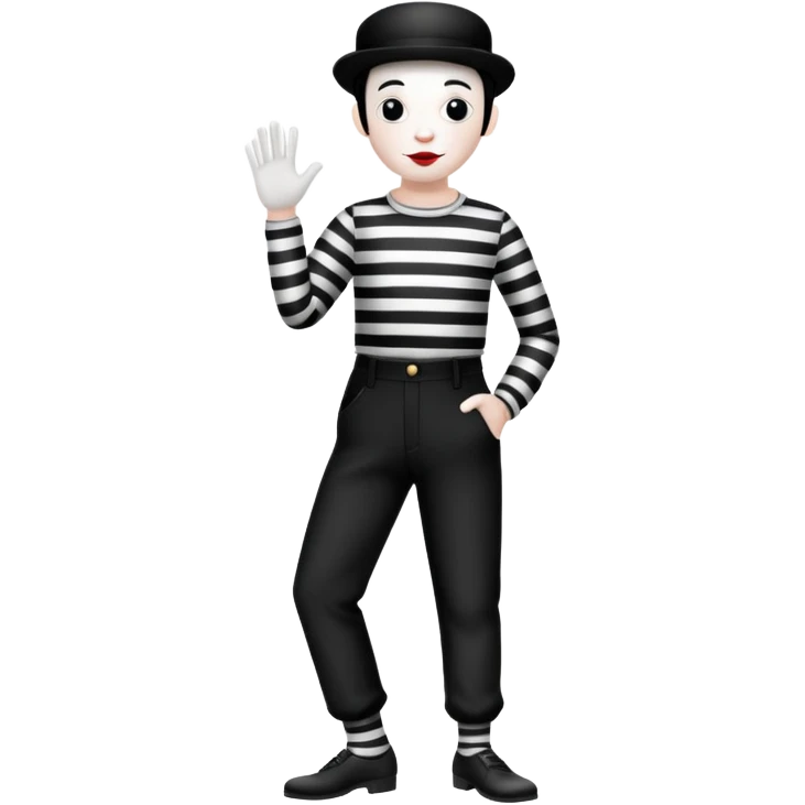 French mime in paris emoji