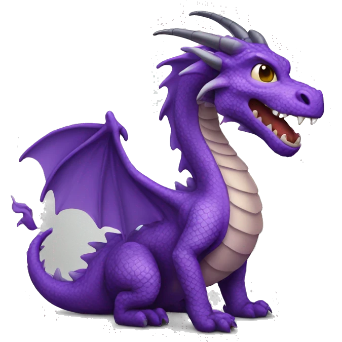 Purple dragon emoji