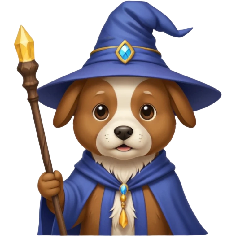 Dog wizard emoji