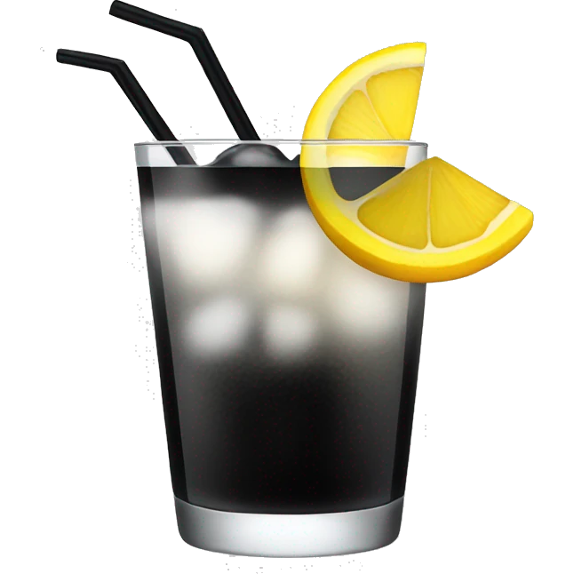 Black cocktail  emoji
