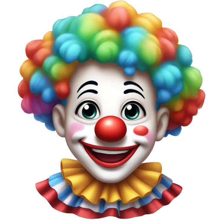 cute clown laughing emoji