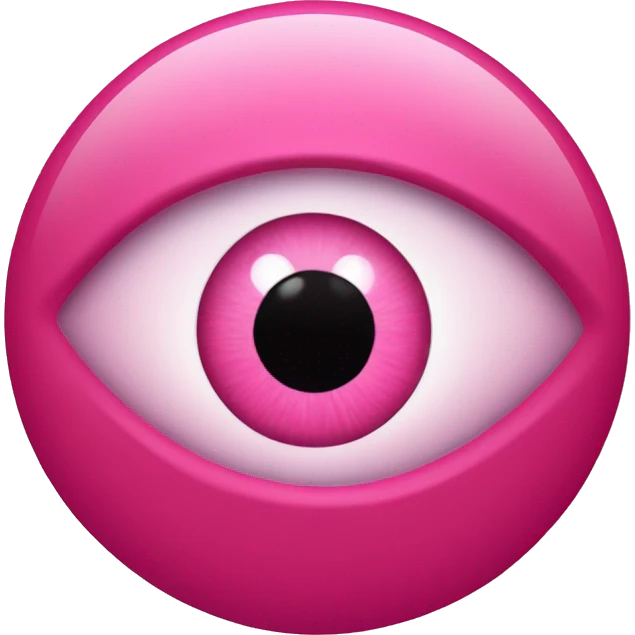 Shades of pink evil eye emoji