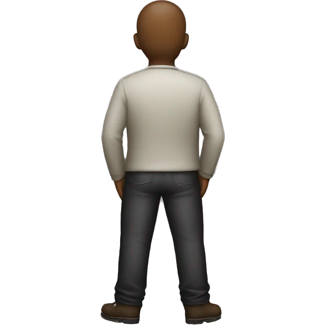The back of a Guy with big butt emoji