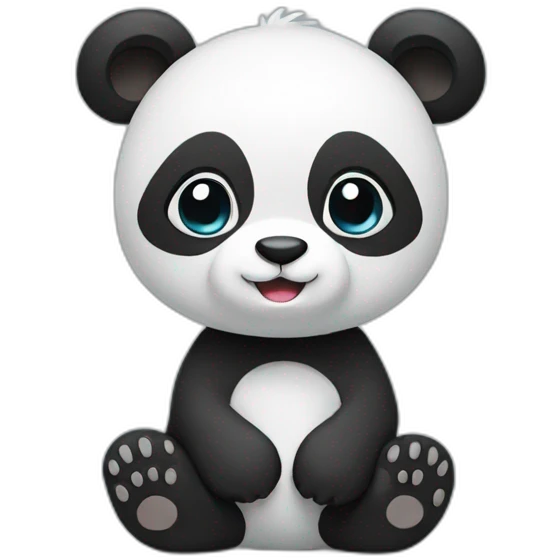 Panda-different color emoji