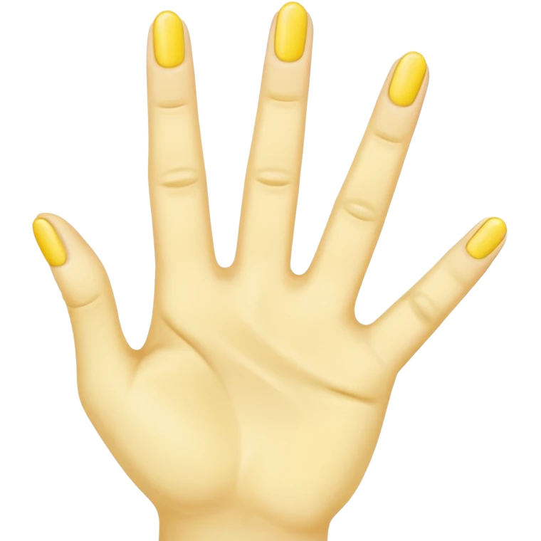 yellow hands holding up 3 fingers emoji