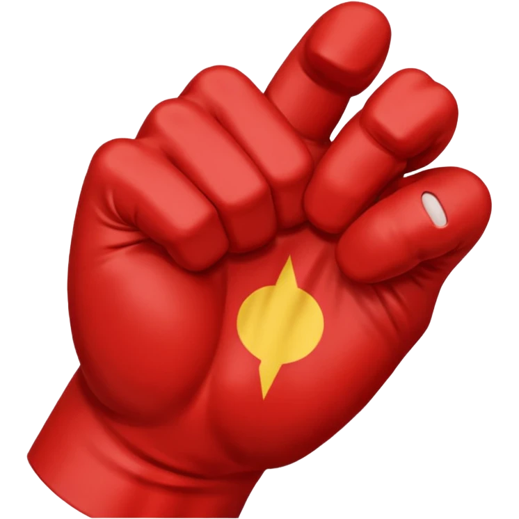 Saitama red hand punch emoji