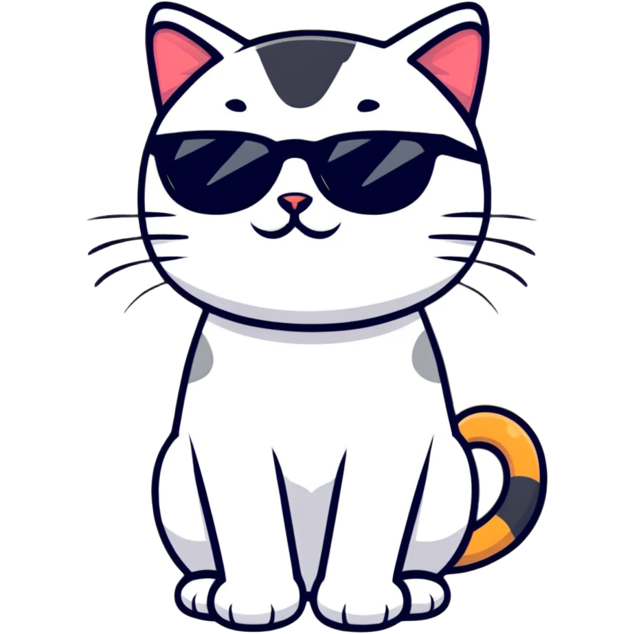 cat wearing sunglasses emoji