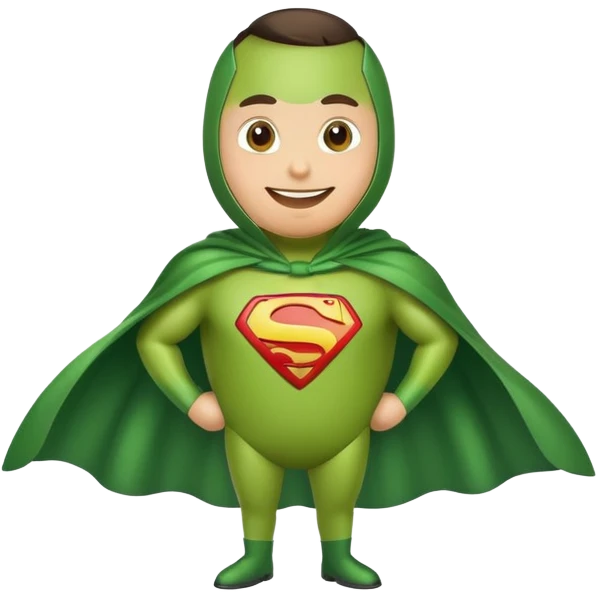 Avocado superhero emoji