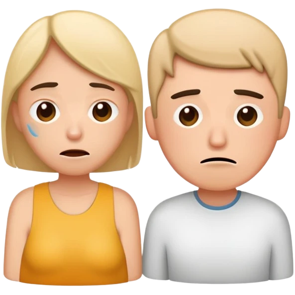 2 Humans no energy low batterie emoji