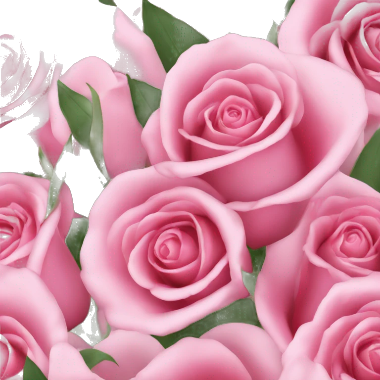 A bouquet Of rosa lilys with a rosa wrap emoji