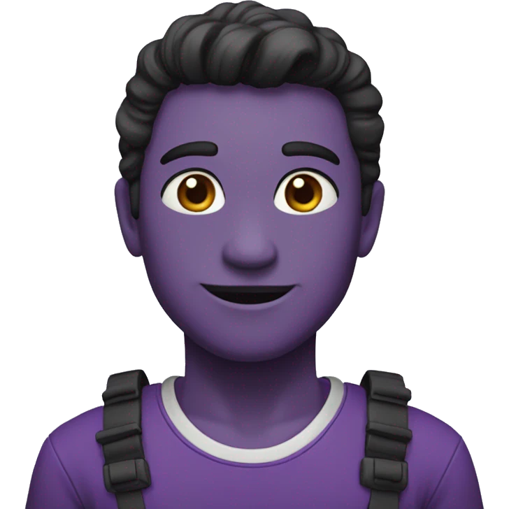 Número 8 morado emoji